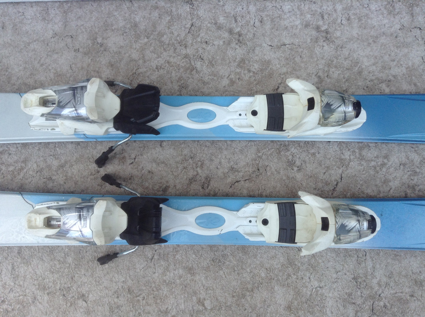 Ski 146 K-2 Luna Parabolic White Blue With Bindings