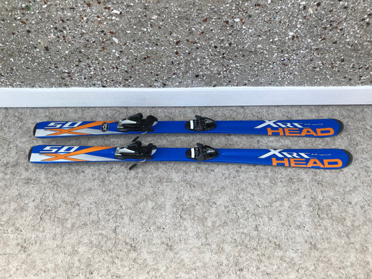 Ski 147 Head XR50 Full Speed Blue Orange Parabolic With Bindings