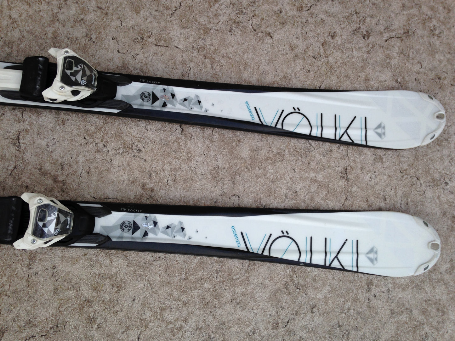 Ski 147 Volki Parabolic Black White Grey With Bindings
