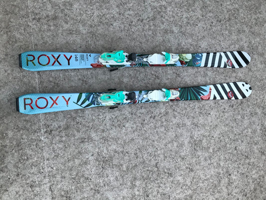 Ski 148 Roxy NEW  With Bindings and Tags Fun Blue Teal Black Parabolic