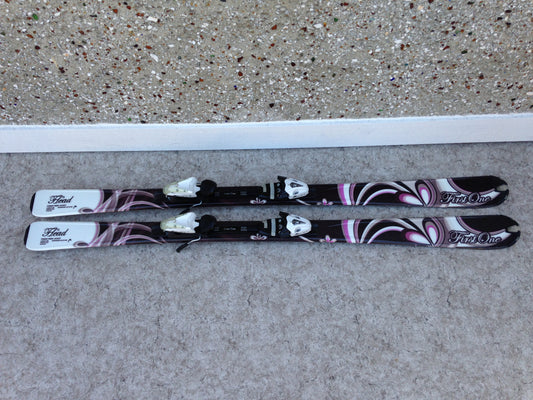 Ski 156 Head Parabolic Black White Purple Pink As New With Bindings Excellent