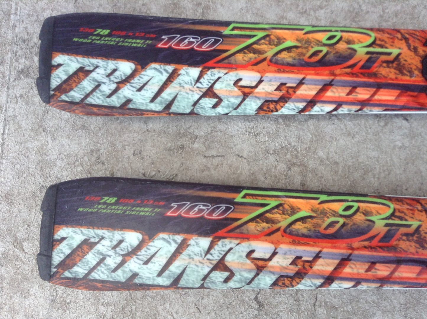 Ski 160 Nordica Tansfire Parabolic Red Lime With Bindings