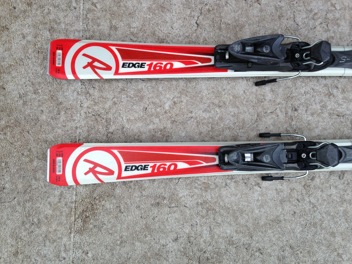 Ski 160 Rossignol Parabolic Red White With Bindings