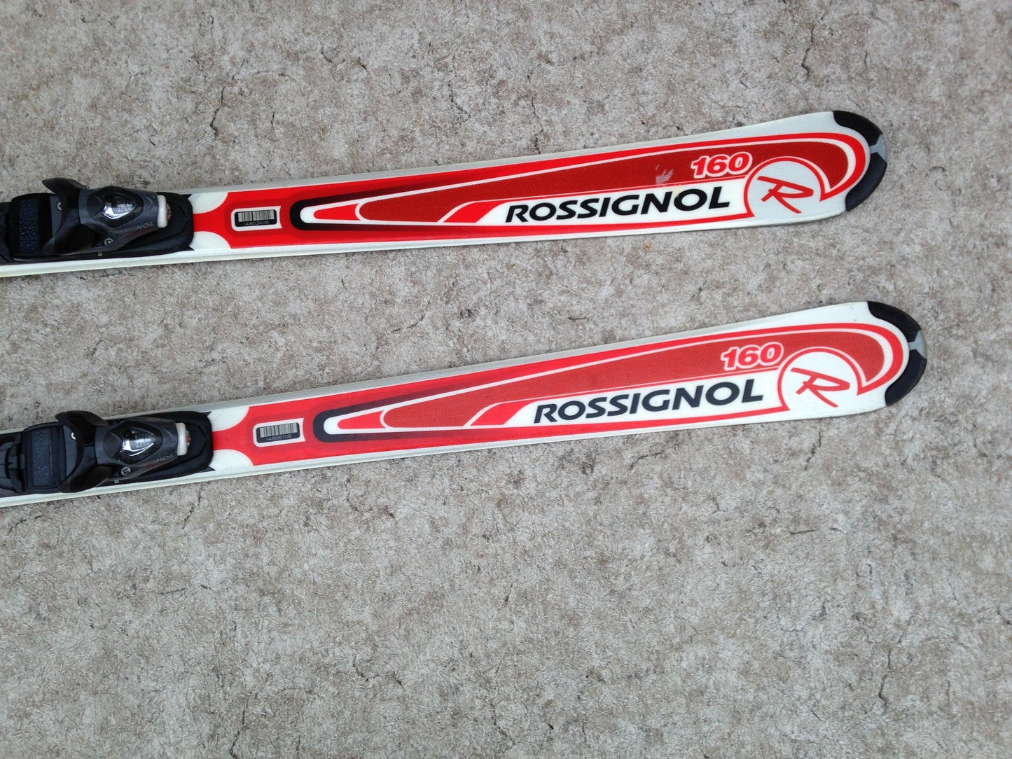 Ski 160 Rossignol Parabolic Red White With Bindings