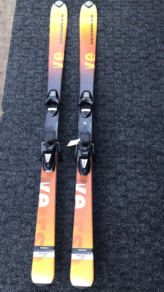 Ski 160 Salomon Copper Gold With Bindings Excellent