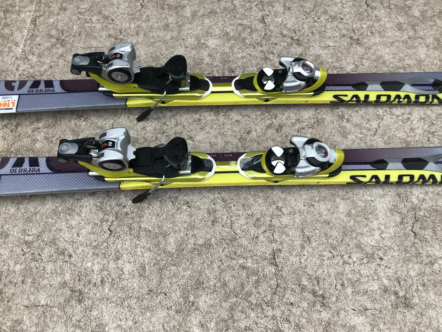 Ski 160 Salomon Verse Purple Yellow Black Parabolic With Bindings