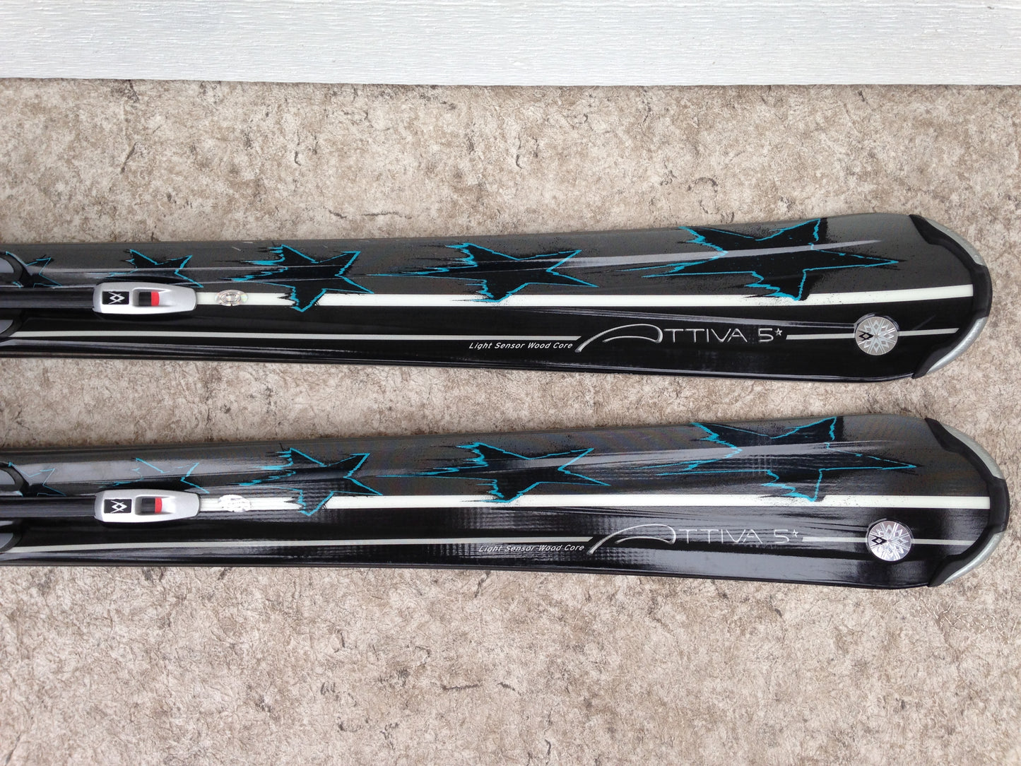 Ski 161 Volki Black Teal Parabolic With Bindings As New