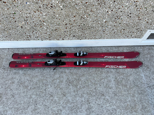 Ski 168 Fischer Parabolic Red Black With Bindings