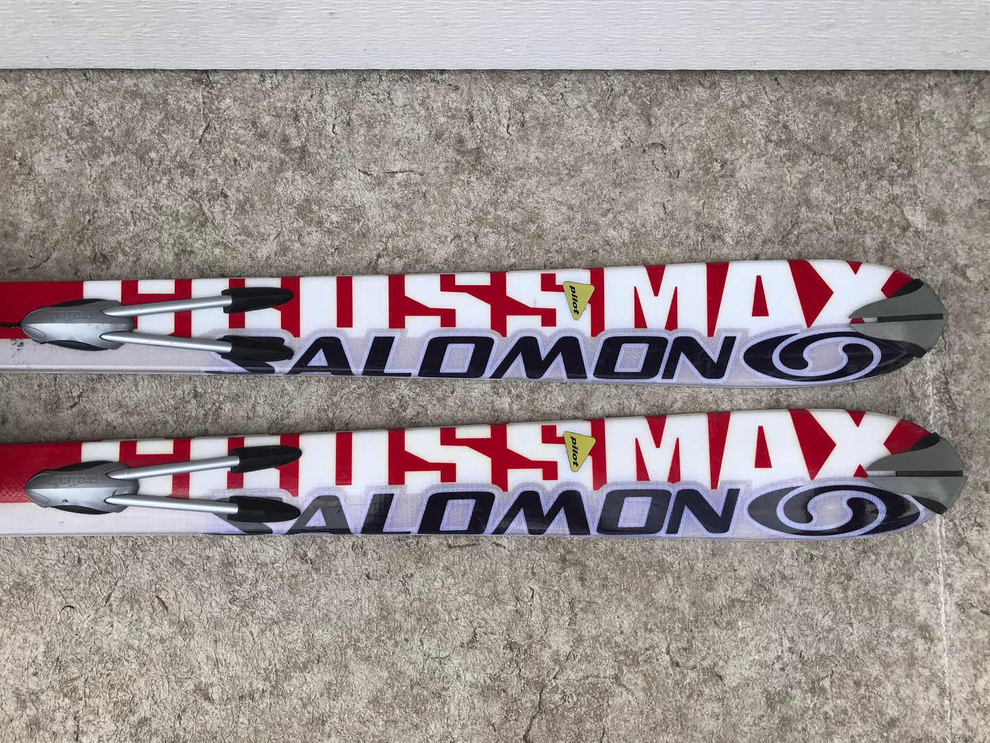 Ski 180 Salomon CrossMax Parabolic Red Grey Black With Bindings