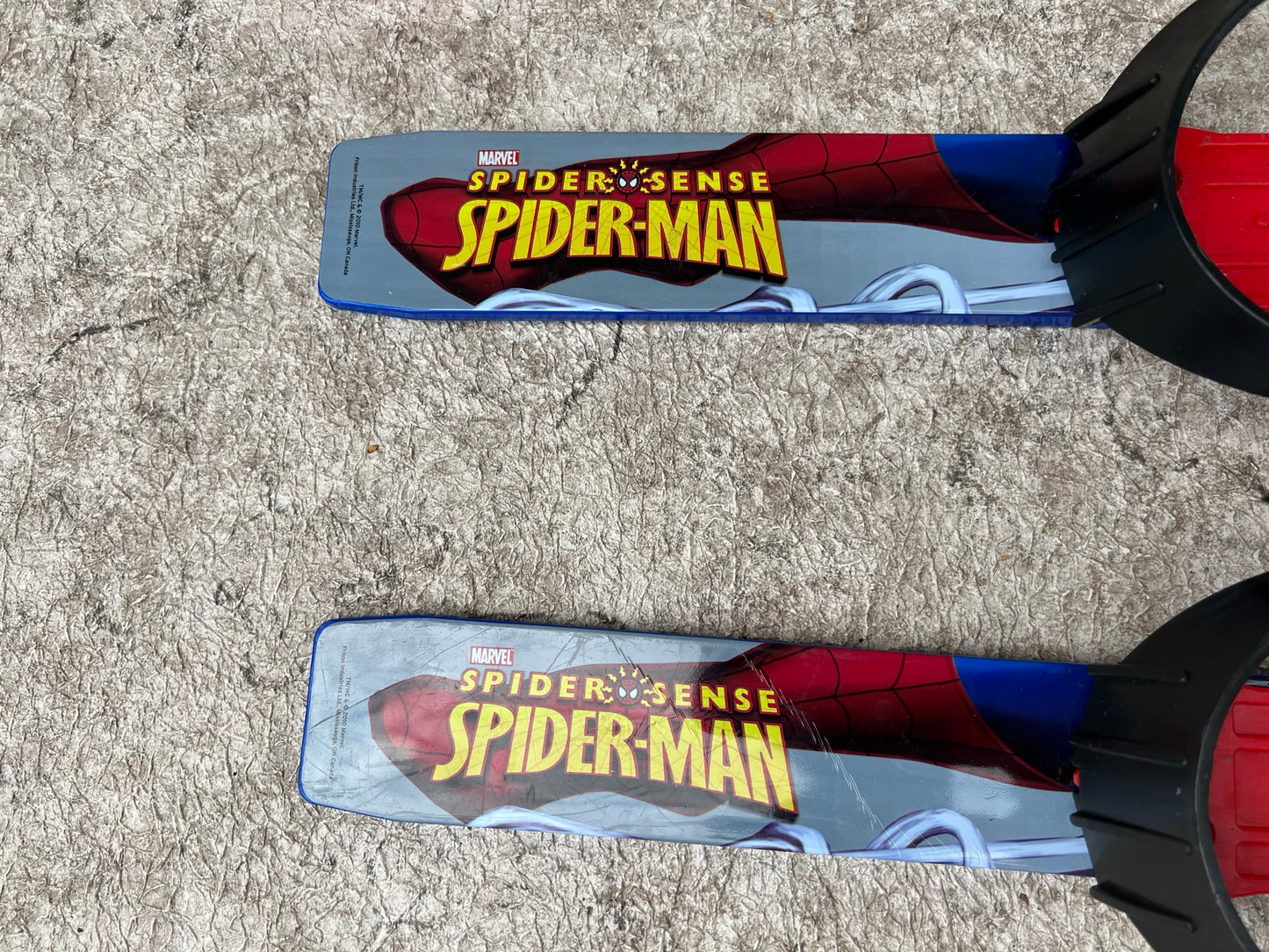 Ski 063 Toddler Plastic My First Ski Poles With Bindings Spiderman Plastic  Wear With Winter Boots