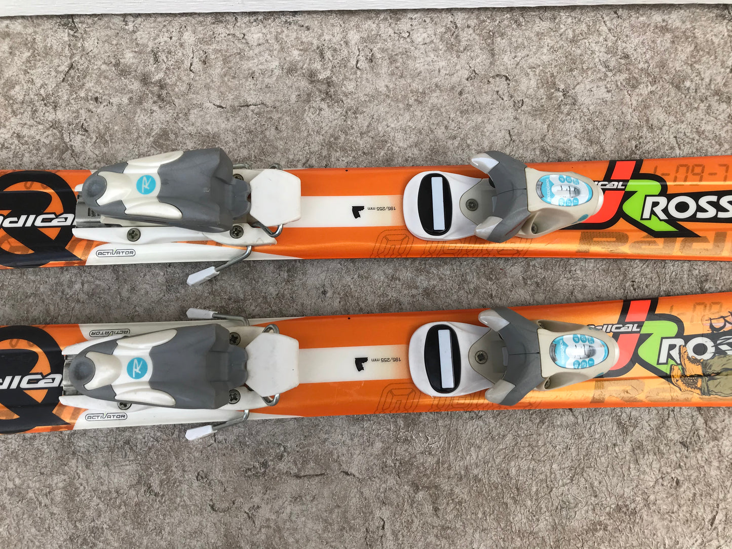 Ski 080 Rossignol Parabolic Black Orange With Bindings PT 3440