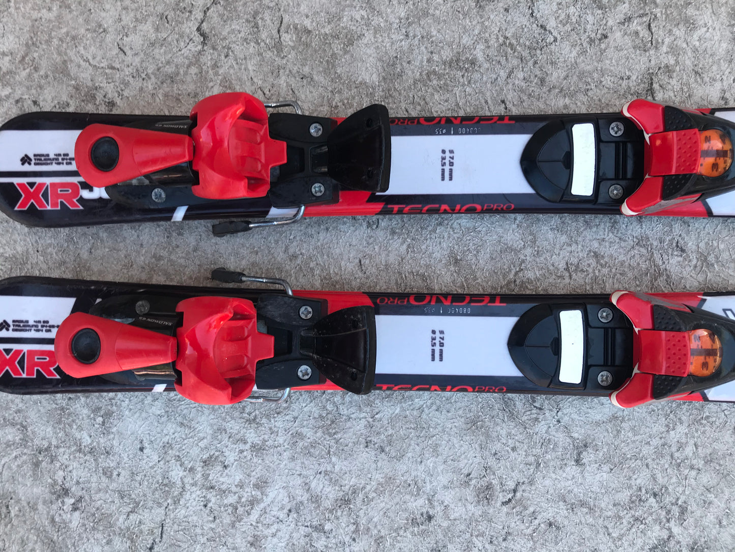 Ski 080 Tecno Pro XR Red Black Grey With Bindings