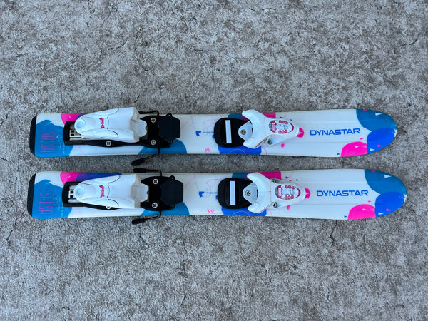Ski 089 Toddler Size Dynastar Salso Blue Pink White Excellent RARE to find