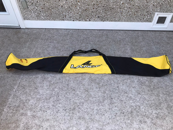 Ski Bag Lange Large Fits Up To Size 188 Black and Yellow Excellent
