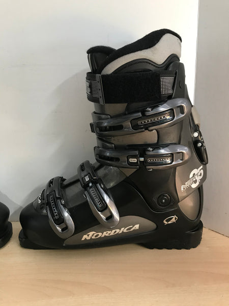 Ski Boots Mondo Size 26.0 Men's Size 8 Ladies Size 9 300 mm Nordica Next Black Grey As New