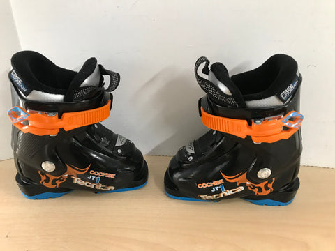 Ski Boots Mondo Size 14.5 Child Size 8 Toddler 195 mm Tecnica Cochise Black Orange Blue New