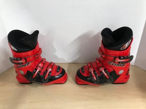 Ski Boots Mondo Size 18.0 Child Size 12 227 mm Rossignol Comp 3 Some Scratches Red Black