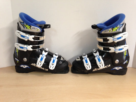 Ski Boots Mondo Size 22.5 Child Size 4 mm 268 Noridca Blue Black