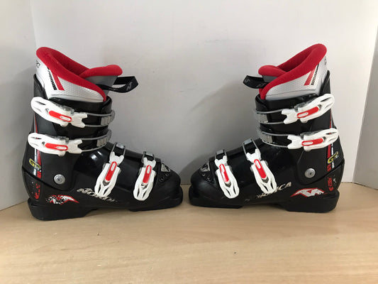 Ski Boots Mondo Size 23.0 Child Size 5 Shoe Size 270 mm Nordica Black Red Minor Wear and Scratches