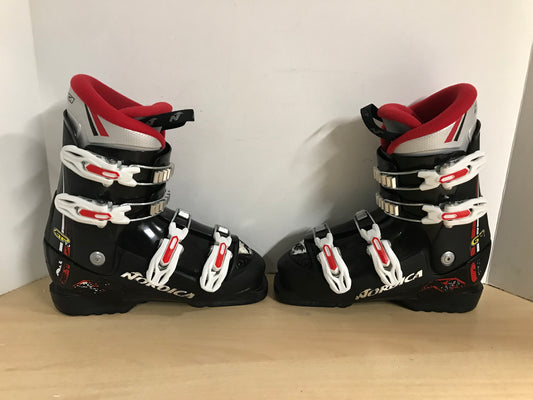 Ski Boots Mondo Size 23.5  Child Size 5-6 270 mm Nordica Black Red White Nice