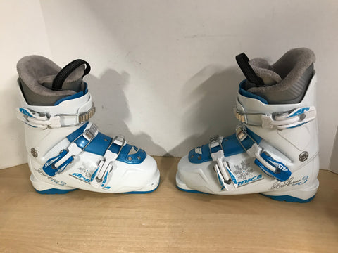 Ski Boots Mondo Size 23.5 Ladies Size 6 275 mm Nordica FireArrow White Blue