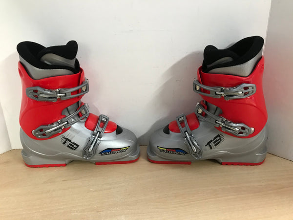 Ski Boots Mondo Size 23.5 Men's Shoe Size 6 Mondo 276 mm Salomon Grey Red Excellent Fantastic Quality