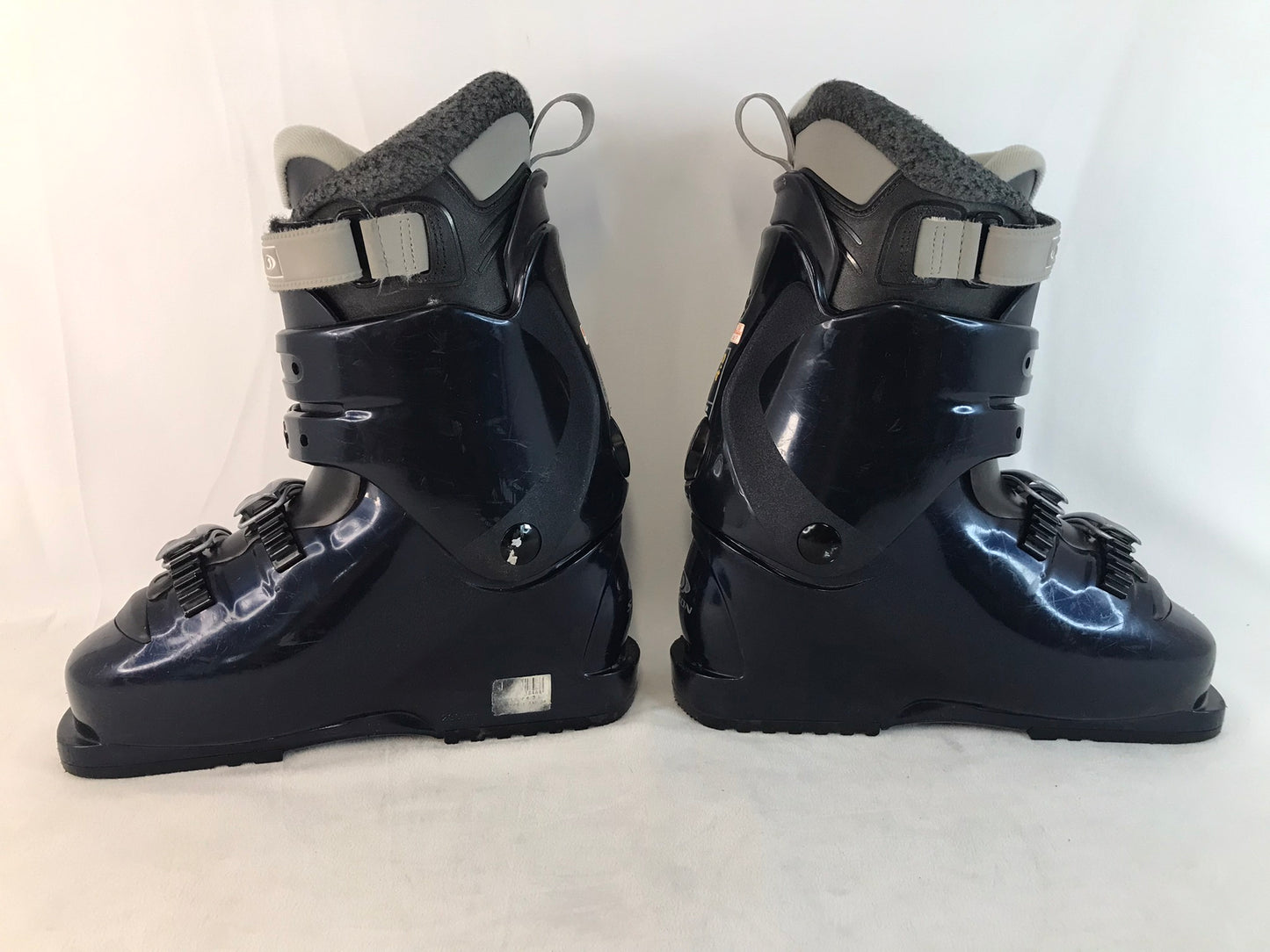 Ski Boots Mondo Size 24.5 Men's Size 6.5 Ladies Size 7.5 Salomon Marine Blue Excellent