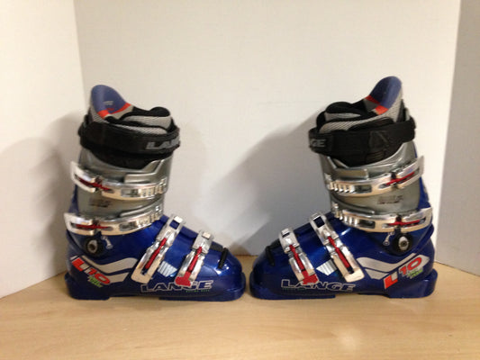 Ski Boots Mondo Size 25.0 Men's Size 7 Ladies Size 8 291 mm Lange Race Blue Minor Wear