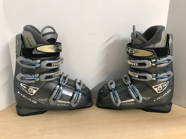 Ski Boots Mondo Size 25.0 Men's Size 7 Ladies Size 8 294 mm Head Grey Blue New Demo Model
