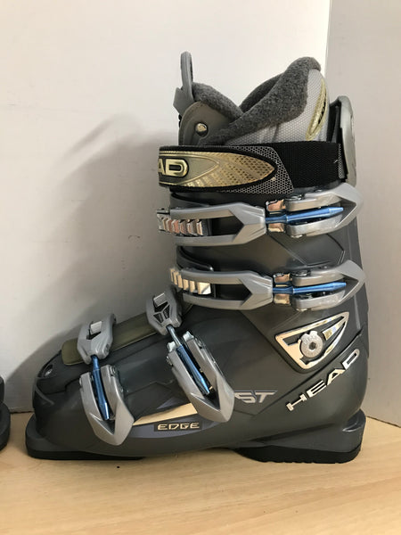 Ski Boots Mondo Size 25.0 Men's Size 7 Ladies Size 8 294 mm Head Grey Blue New Demo Model