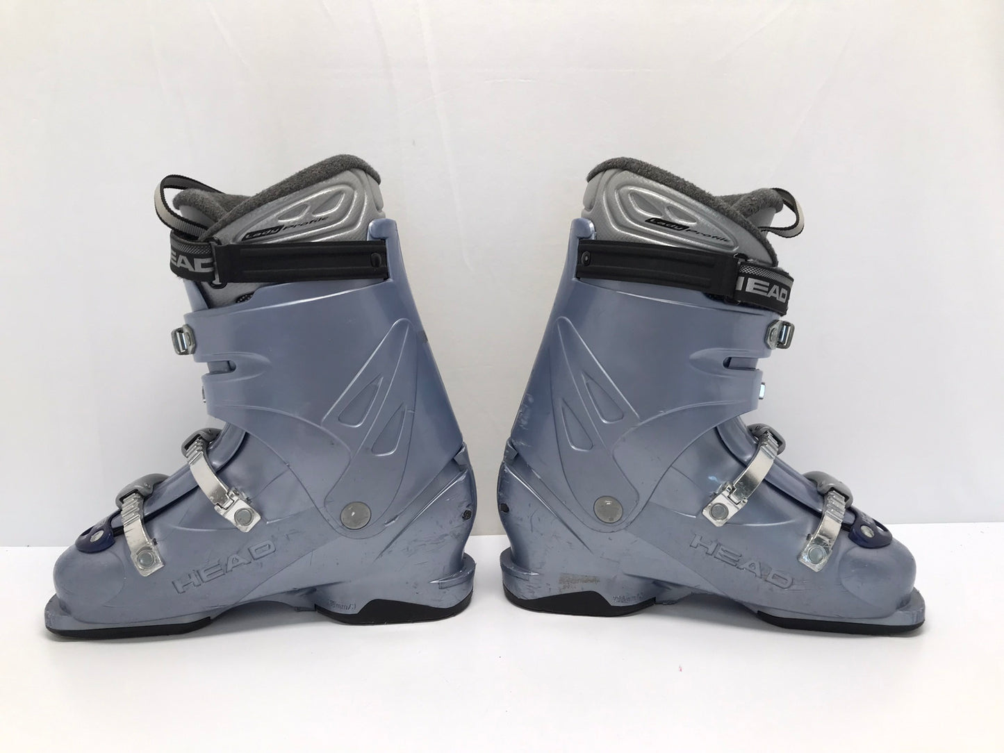 Ski Boots Mondo Size 25.5 Ladies Size 8.5 298 mm Head 7.0 Pearl Blue