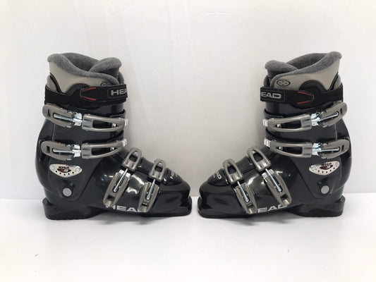 Ski Boots Mondo Size 25.5 Men's Size 7.5 Ladies Size 8.5 292 mm Head Black Grey NEW Demo Model