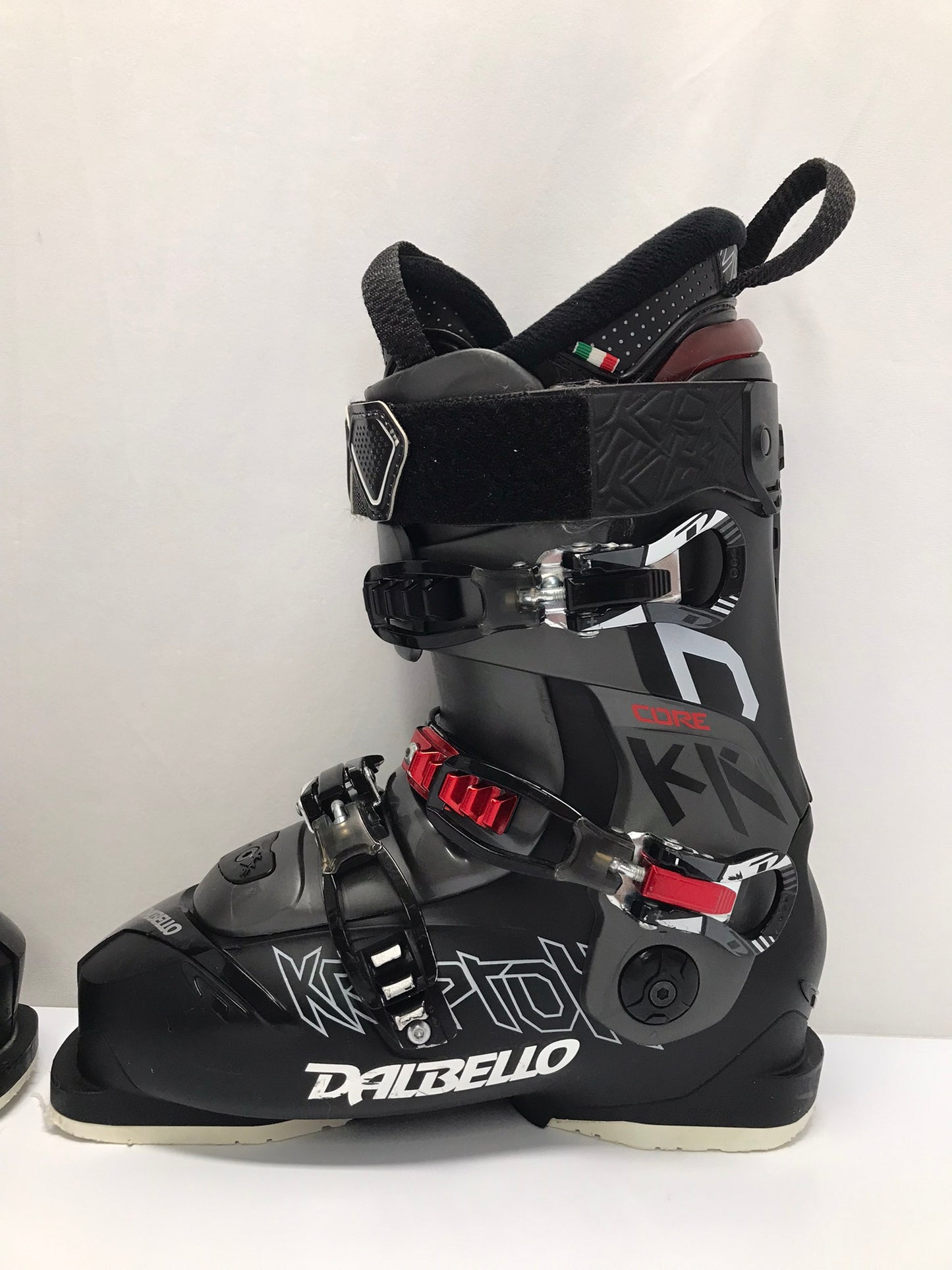 Ski Boots Mondo Size 25.5 Men's Size 7.5 Ladies Size 8.5 Dalbello Krypton Black Red Excellent
