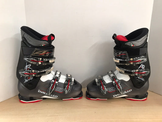 Ski Boots Mondo Size 25.5  Men's Size 7 Ladies Size 8 Shoe Size 299 mm Dalbello Black Grey Red As New Excellent