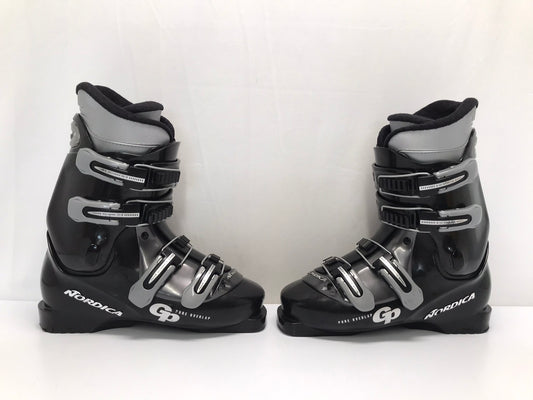 Ski Boots Mondo Size 26.0 Ladies Size 8.5 300 mm Nordica GP Black With Sparkle