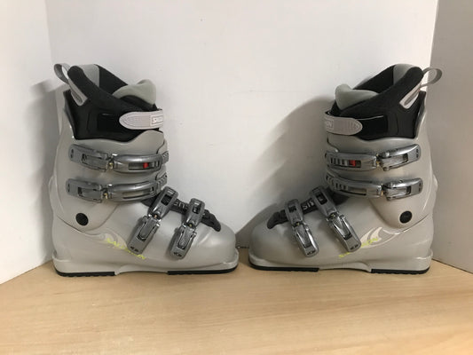 Ski Boots Mondo Size 26.0 Men's Size 8 Ladies Size 9 307 mm Salomon Grey Excellent As New