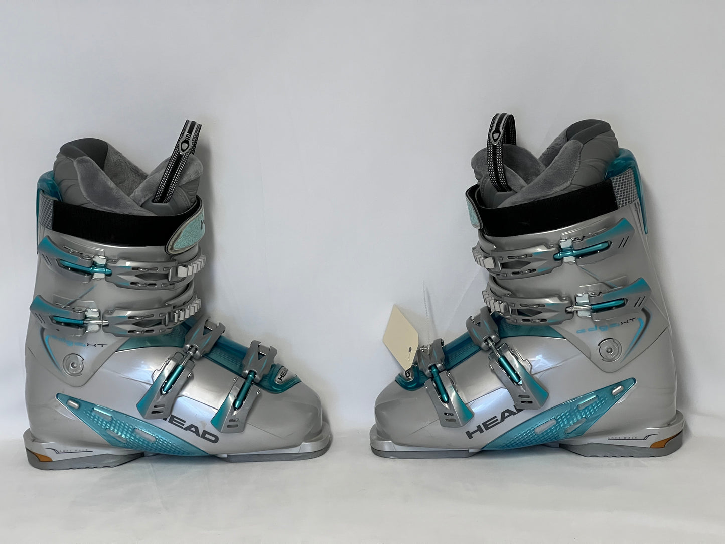 Ski Boots Mondo Size 26.5  Ladies Size 9 309 mm Head Edge Ht Grey Teal New Demo Model