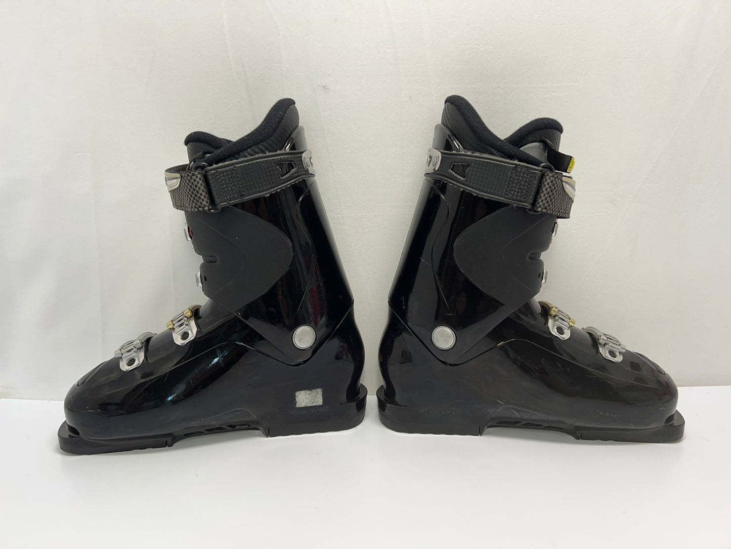 Ski Boots Mondo Size 26.5 Men's Size 8.5 Ladies Size 9.5 307 mm Salomon Foil Black And Gold New Demo Model