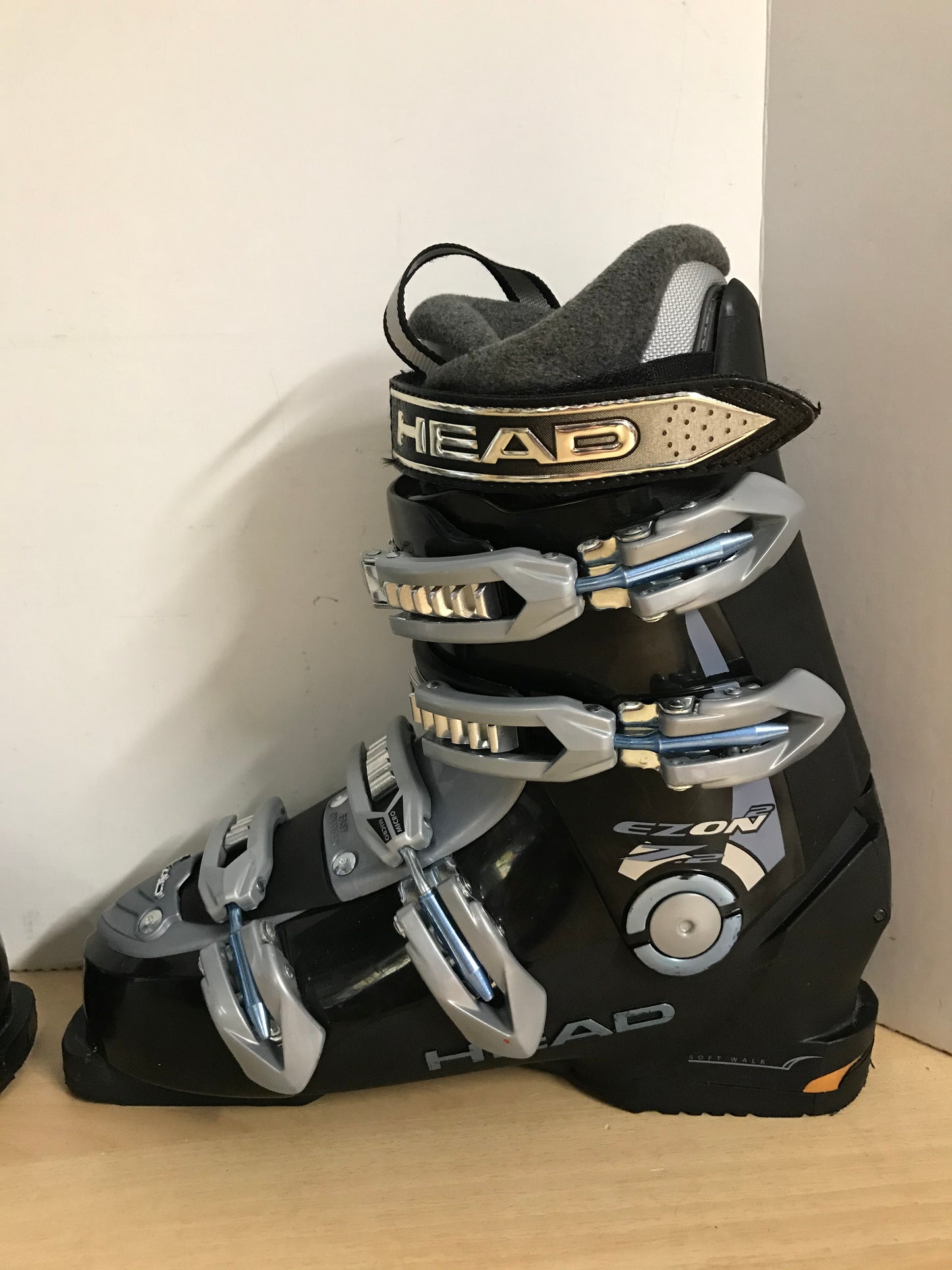 Ski Boots Mondo Size 27.0 Men's Size 9 Ladies Size 10 313 mm Head Black Grey Blue New Demo Model