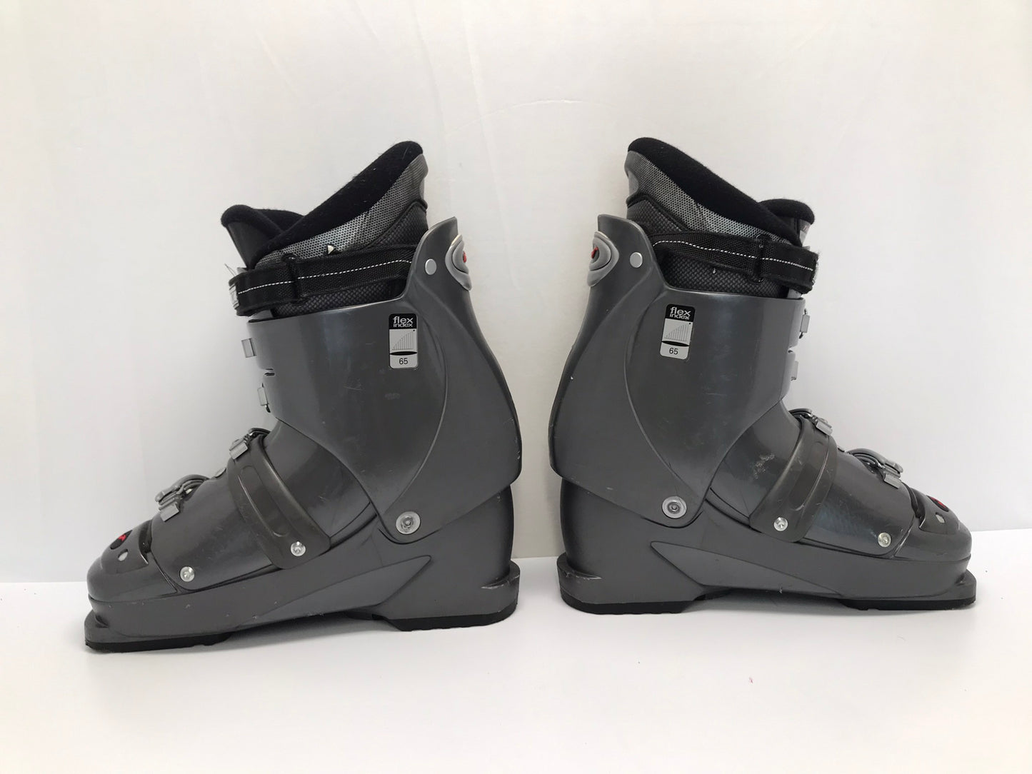 Ski Boots Mondo Size 27.5 Men's 9.5 Ladies Size 10.5 315 mm Nordica Slide In Grey Gold