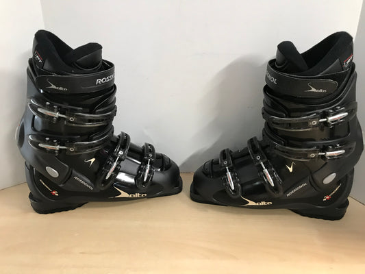 Ski Boots Mondo Size 27.5 Men's Size 9.5 Ladies Size 10.5 315 mm Rossignol Salto Black Grey