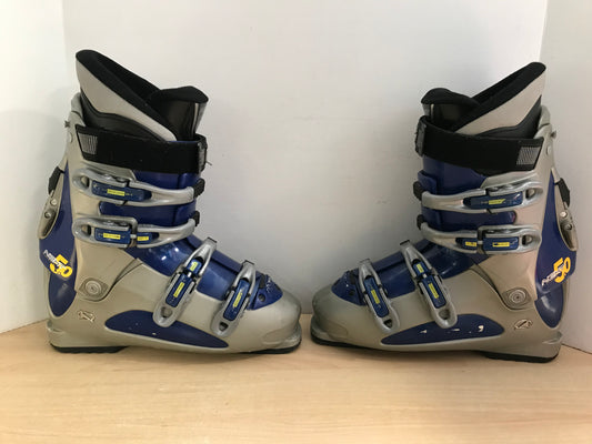 Ski Boots Mondo Size 28.0 Men's Size 10 Shoe Size 320 mm Nordica Grey Blue Minor Wear