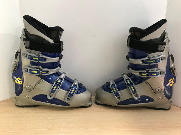 Ski Boots Mondo Size 28.0 Men's Size 10 Shoe Size 320 mm Nordica Grey Blue Minor Wear