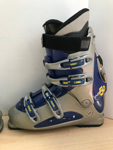Ski Boots Mondo Size 28.0 Men's Size 10 Shoe Size 320 mm Nordica Grey Blue Minor Wear