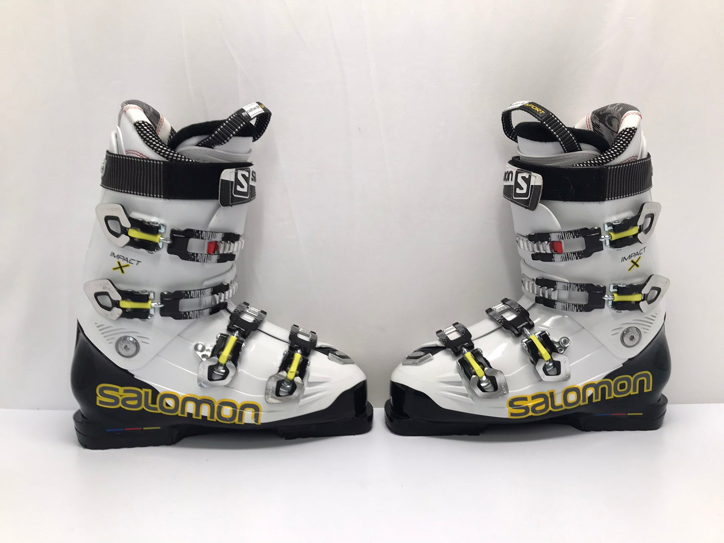 Ski Boots Mondo Size 28.5 Men's Size 10.5 327 mm Salomon Impact White Black Yellow New Demo Model
