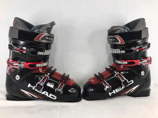 Ski Boots Mondo Size 29.5 Men's Size 11.5 337 mm Head Black Red Excellent