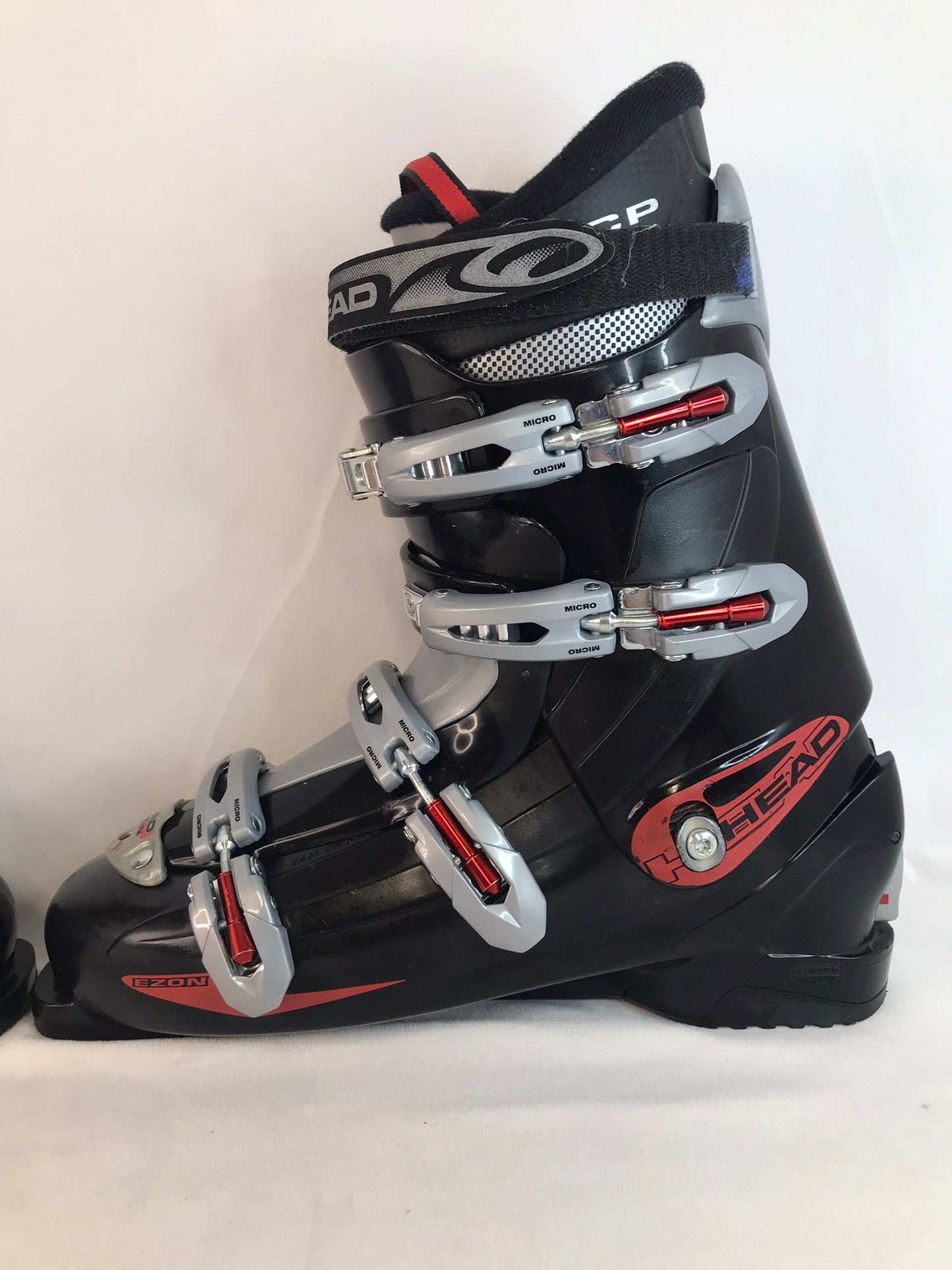 Ski Boots Mondo Size 31.5 Men's Size 13.5 Head Black Red Excellent