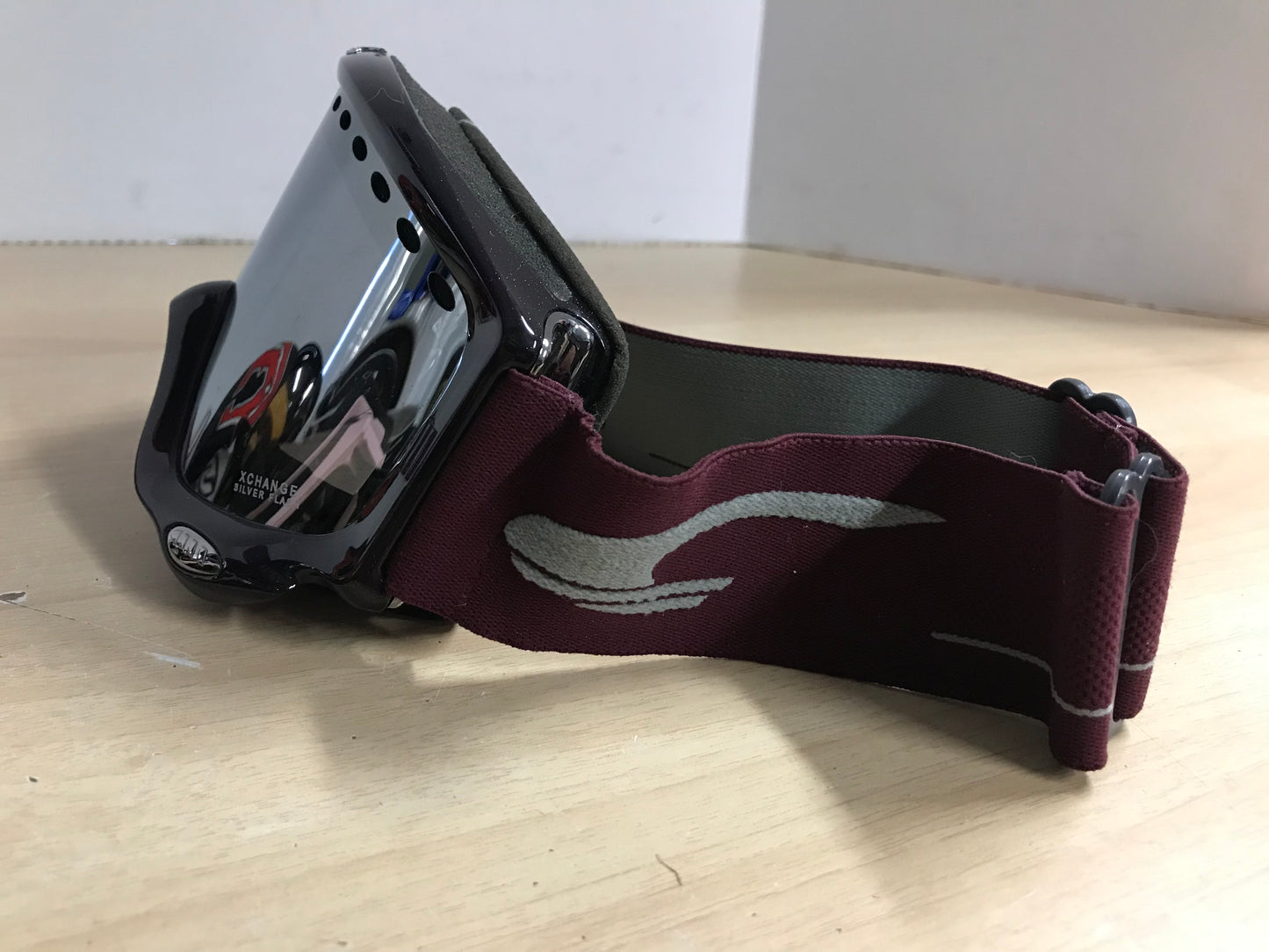 Ski Goggle Adult Size Large Carerra Purple Glitter Mirrored Lense Excellent