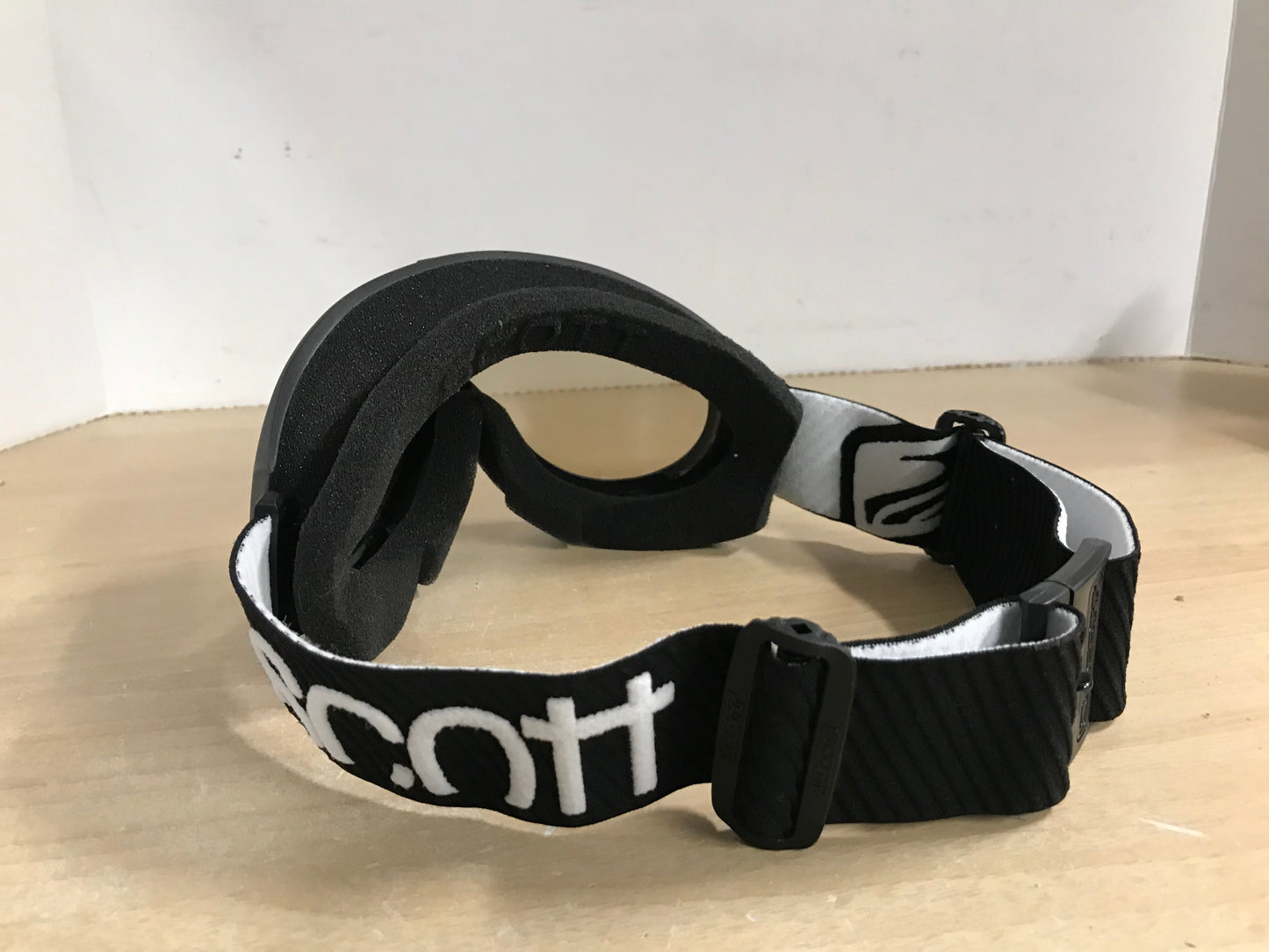 Ski Goggle Adult Size Large Scott Black White With Big Lense
