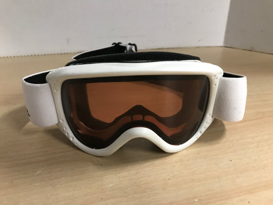 Ski Goggle Child Size 4-7 Smith Optics White Black Orange Lenses
